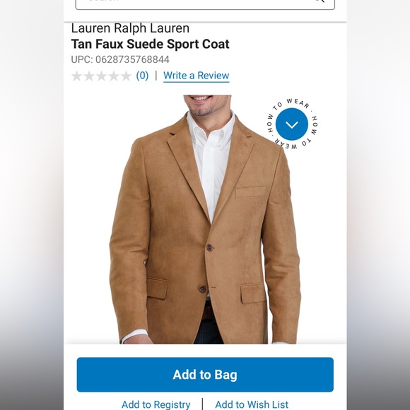 Ralph Lauren Faux Swade Blazer - Picture 9 of 9